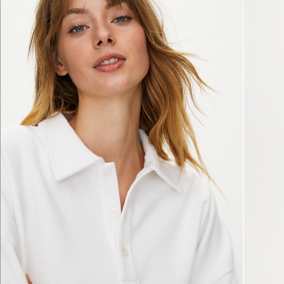 Sunday best cropped polo fleece - Picture 2 of 4